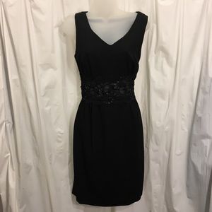 Vintage Donna Morgan Sz 6 Black Special Occassion Dress